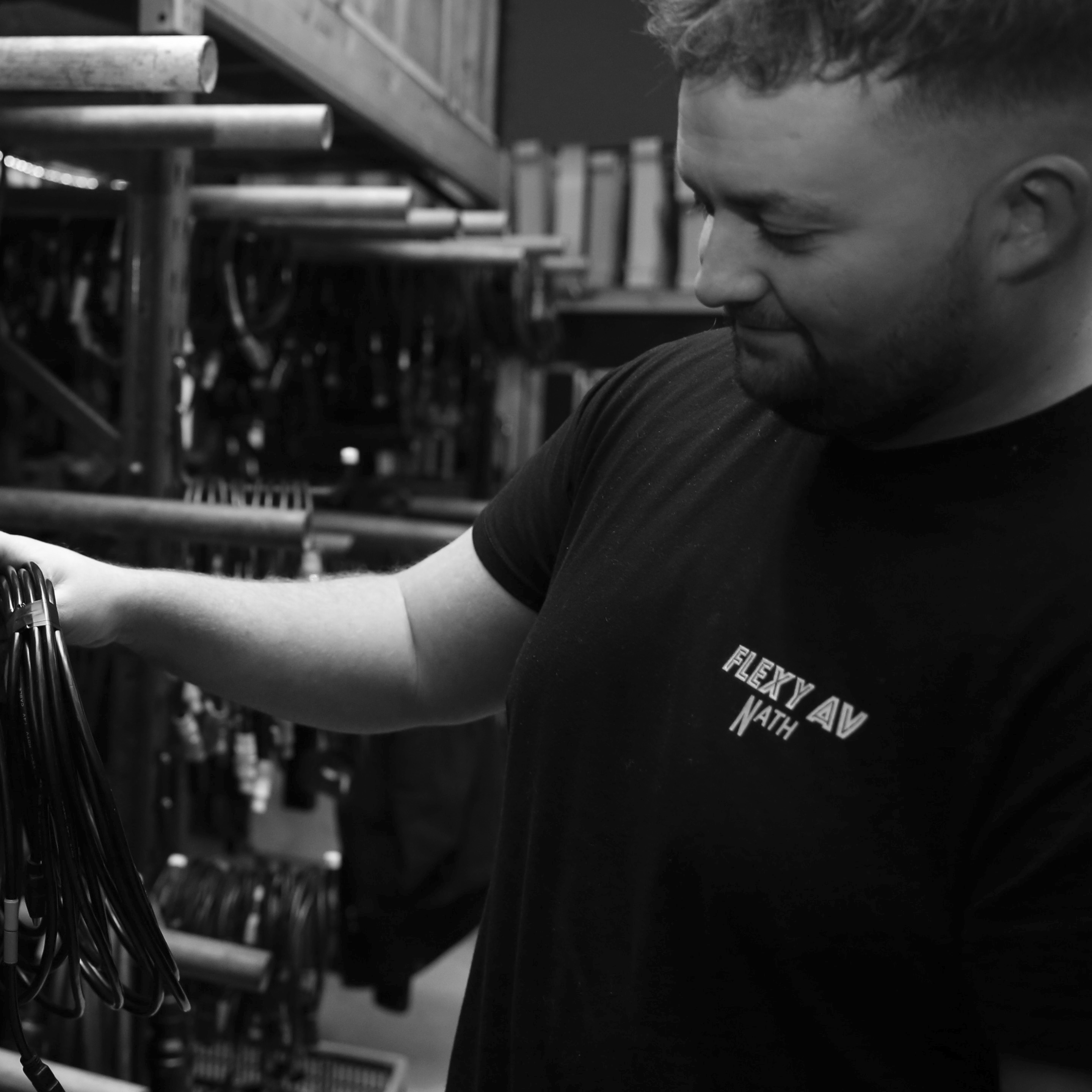 Nathan Jones- Technical Manager at Flexy AV audio and visual company based in wrexham, wales UK